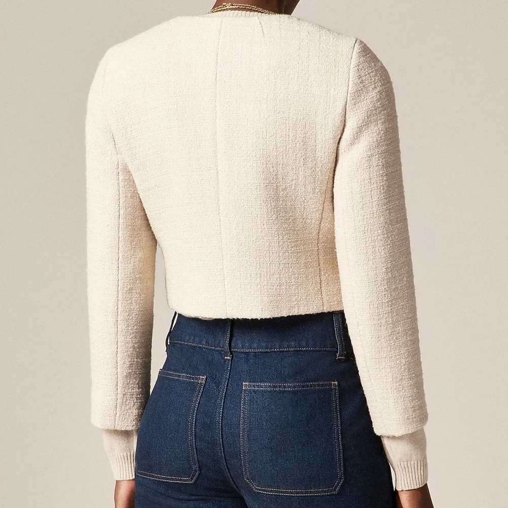 J crew natural Bridgette lady jacket in tweed